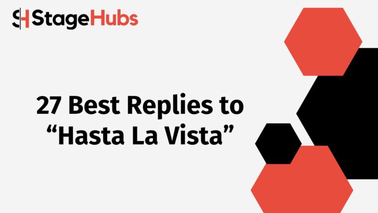 27 Best Replies to “Hasta La Vista”