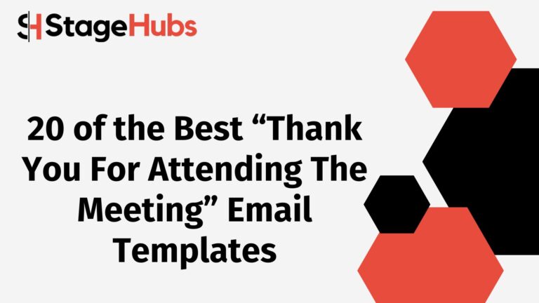 20 of the Best “Thank You For Attending The Meeting” Email Templates